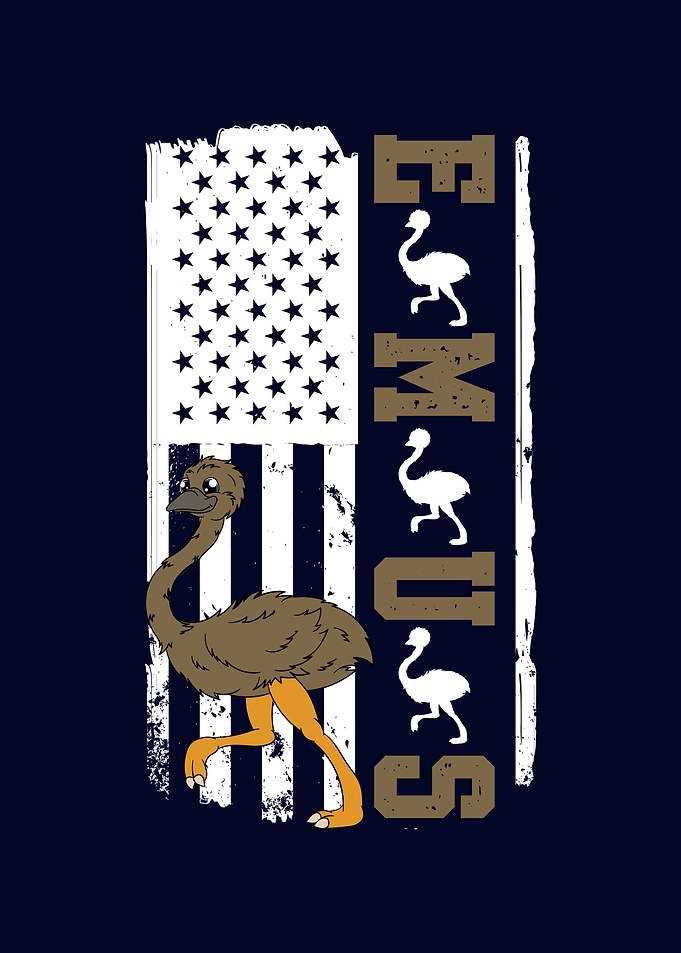 Funny Emu Bird