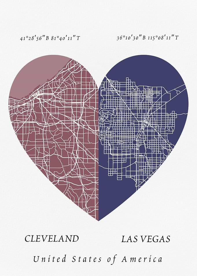 Las Vegas and Cleveland