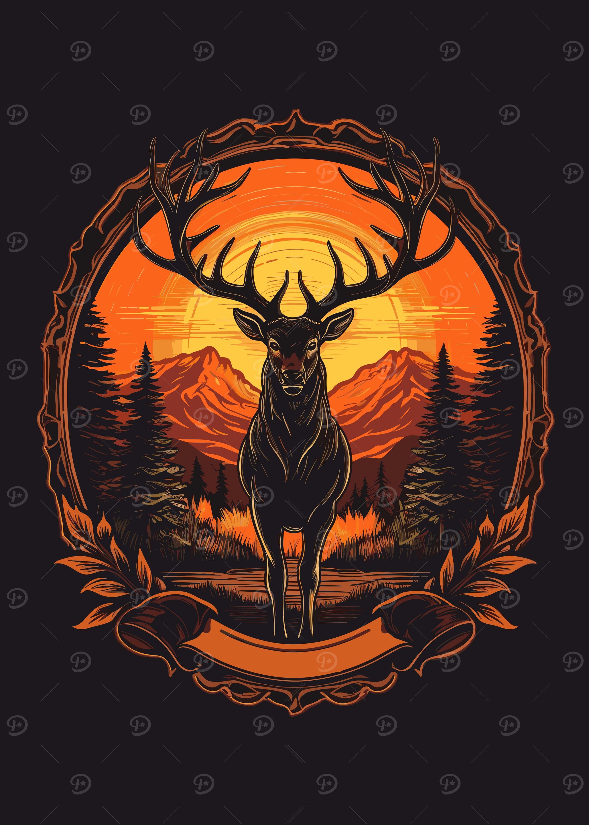 deer realistic art style
