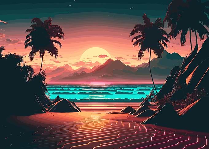 Sunset Beach Landscapes