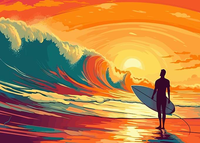 windsurfing beach