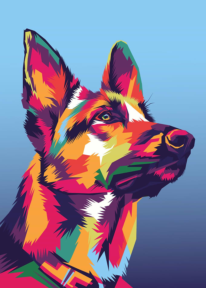 Animal PopArt Dog