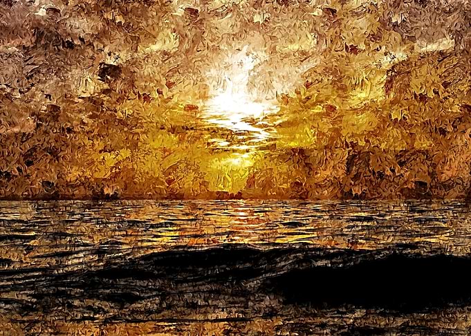 Impasto Style Landscape 07