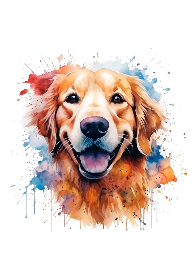 Golden Retriever Painting
