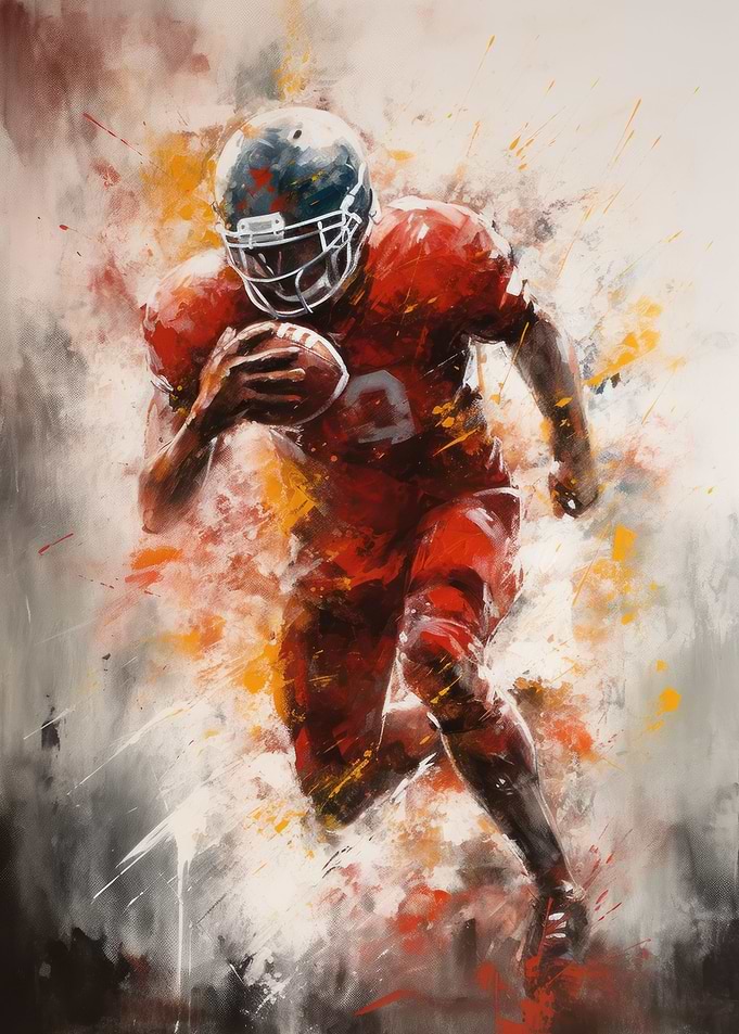 American Football Painting