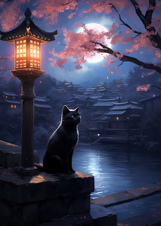 The Moon Night Cat Japan