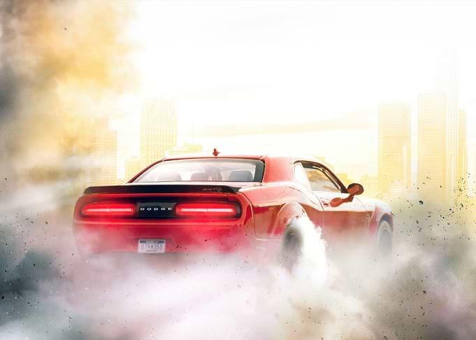 Dodge challenger burnouts