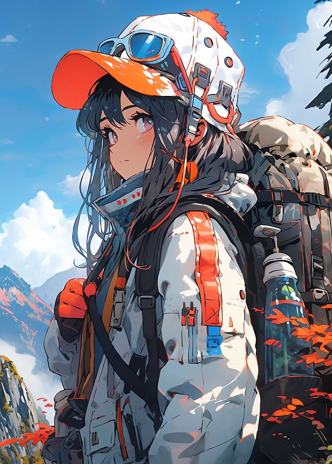 Anime Hiking Backpacker