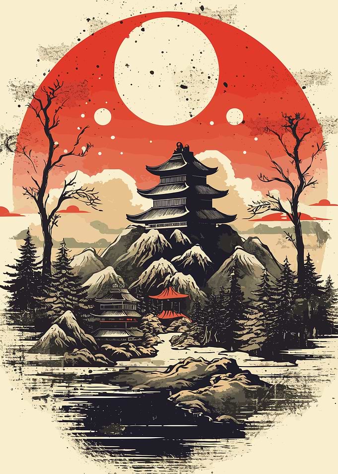 Japan Beautiful Sunset