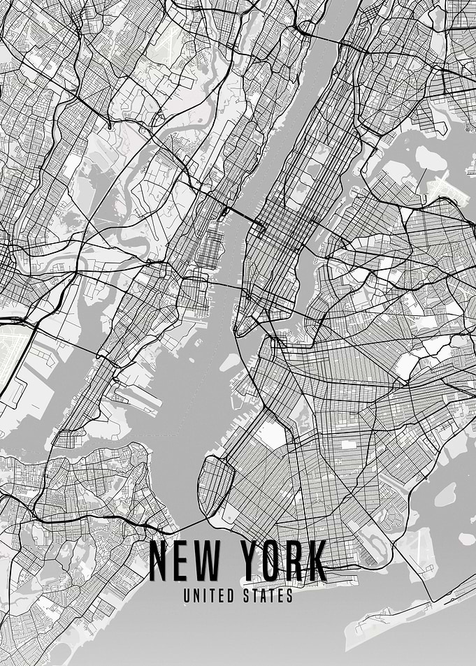 US New York City Map