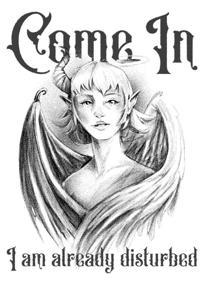 Funny Gothic Demon Print
