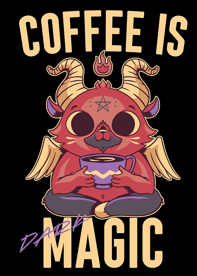 Baphomet Coffee Lover Art