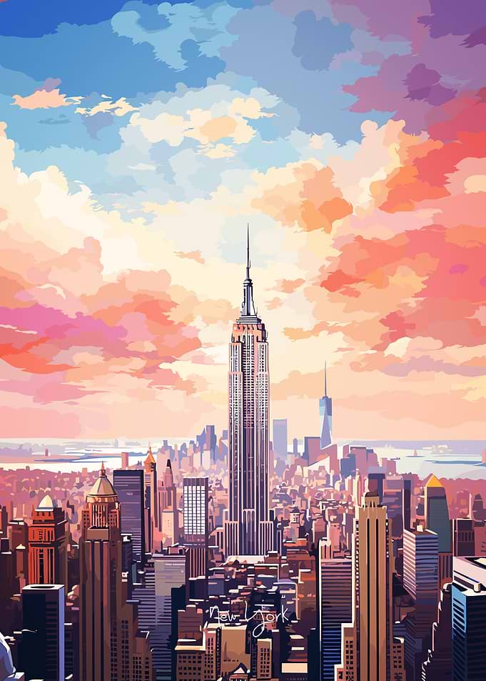 NEW YORK Oil Painting