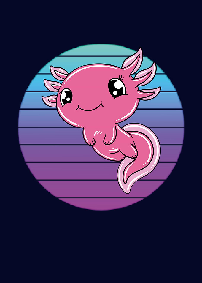 Cute Baby Axolotl