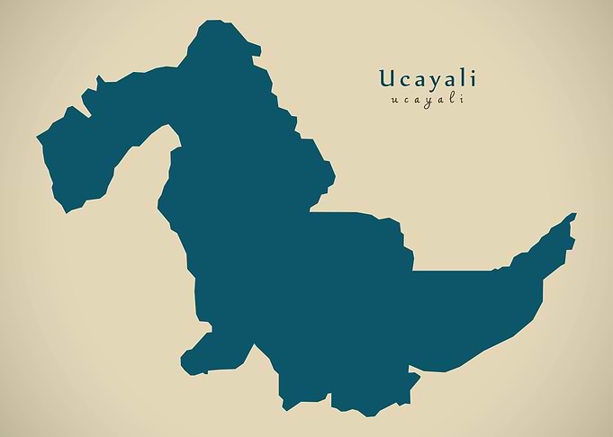 Ucayali Peru region map