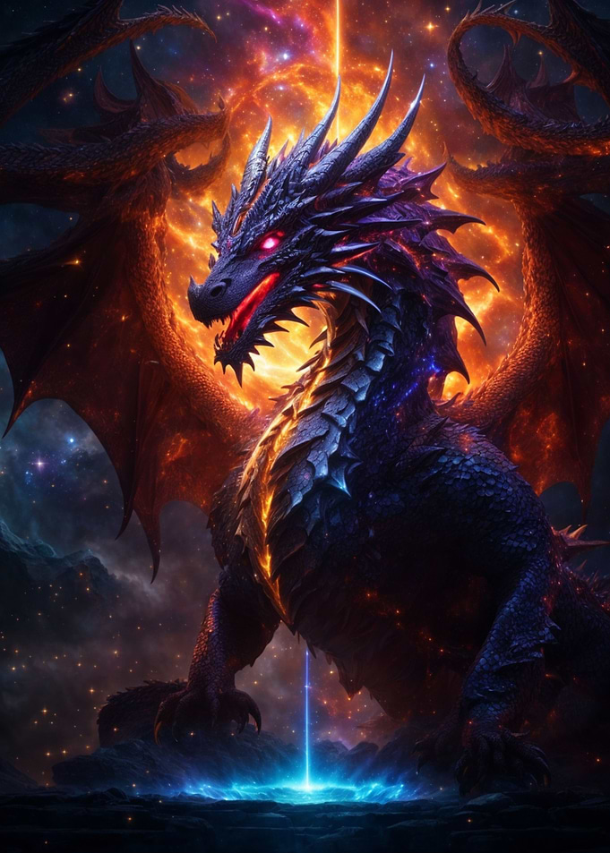 Dragon Fire Night Galaxy
