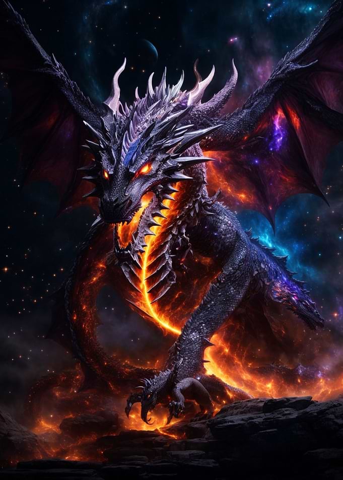 Dragon Fire Night Galaxy
