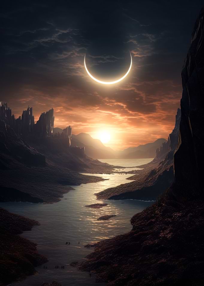 eclipse and sun
