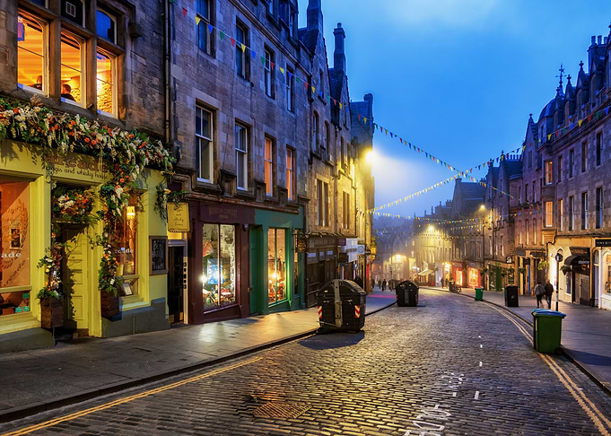 Cockburn St In Edinburgh