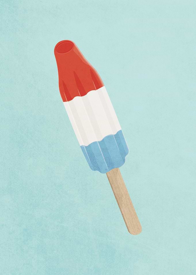 Bomb pop popsicle