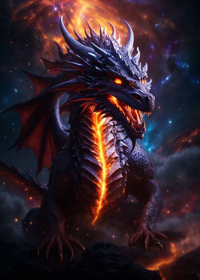 Dragon Fire Night Galaxy