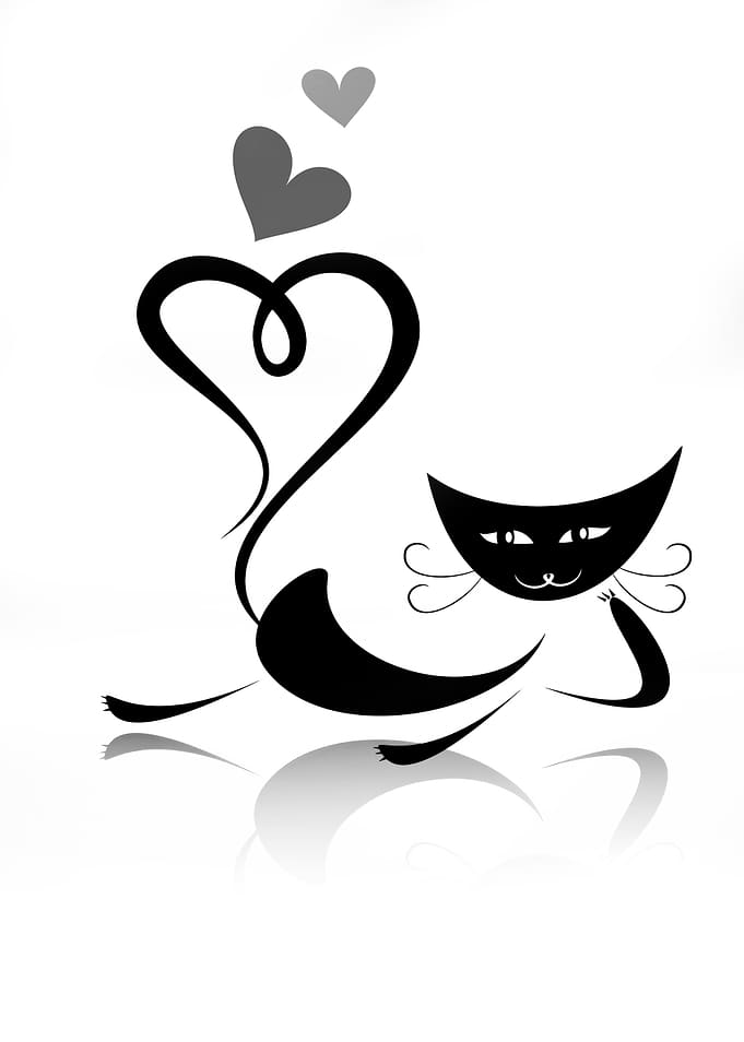 Cat Cats Love Art Print
