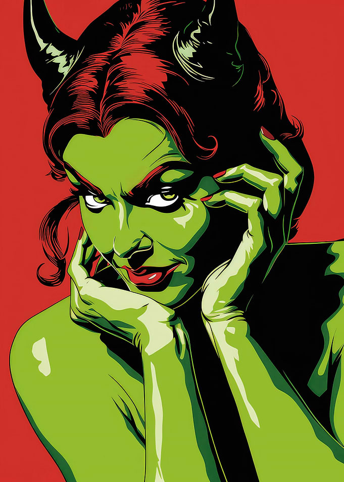 Comic Female Devil