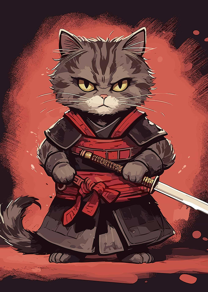 samurai cat