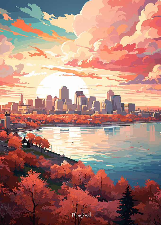 MONTREAL Oil Painting