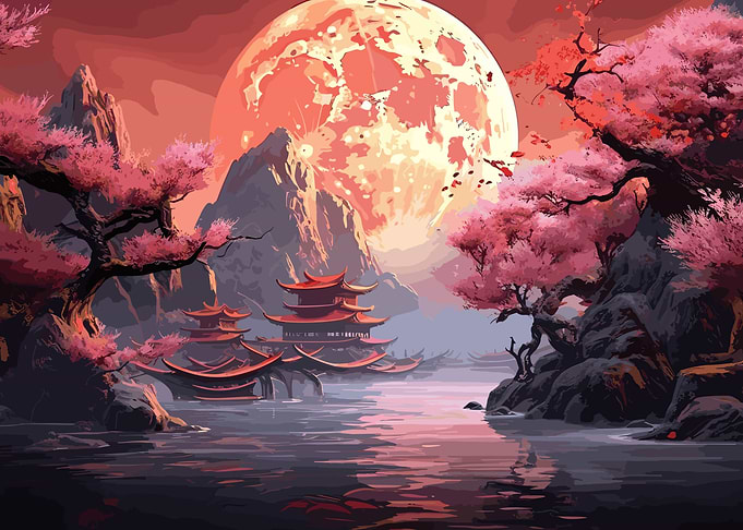 Cherry Blossom Japan Art