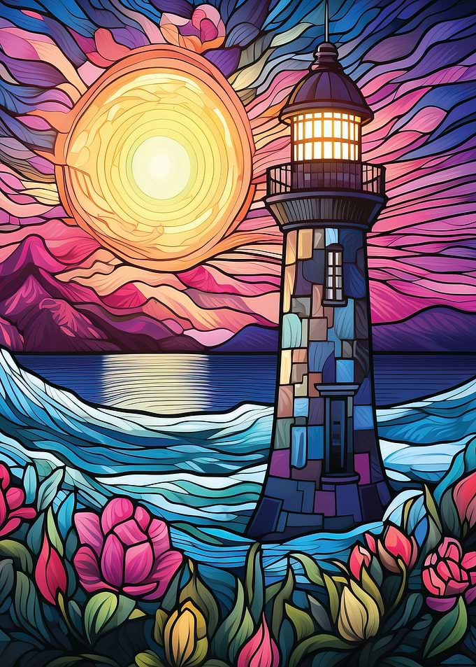 Lighthouse Stained Glass
