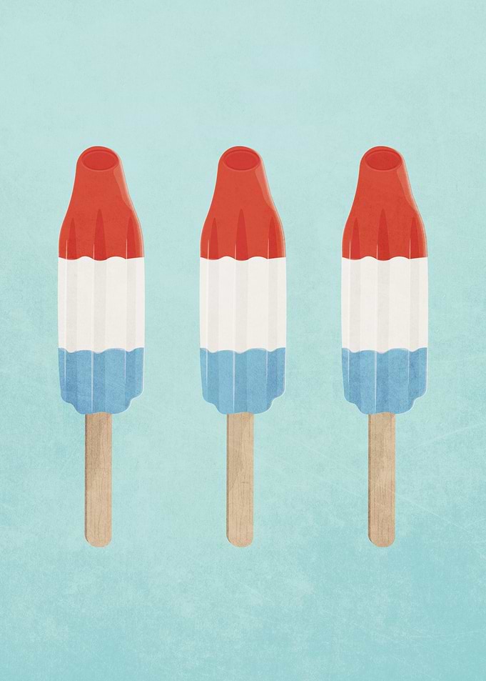 Bomb pop three color