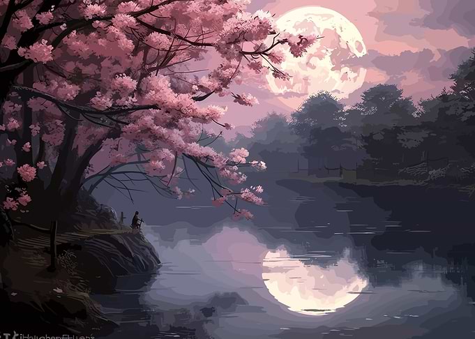 Cherry Blossom Japan Art
