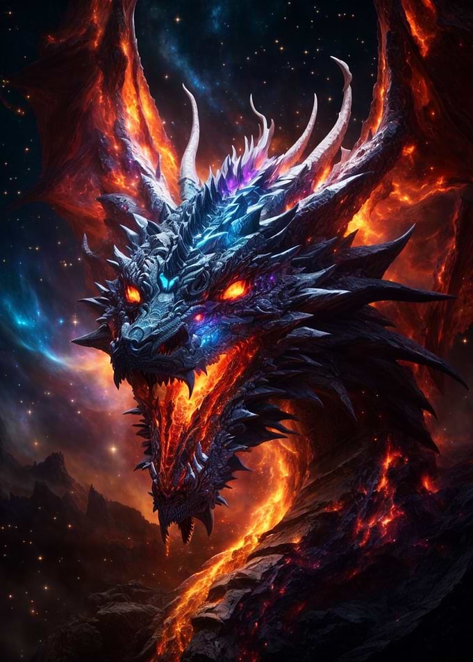 Dragon Fire Night Galaxy