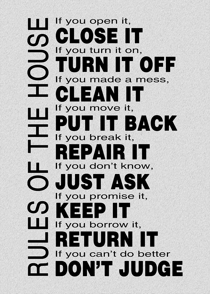 Rules Of The House Quote