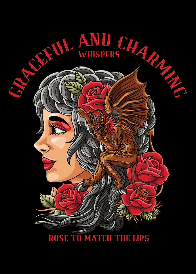 Women Demon Ears Tattoo