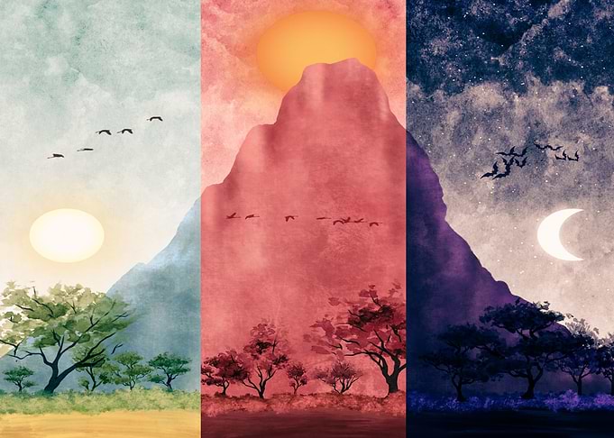 nature day and night