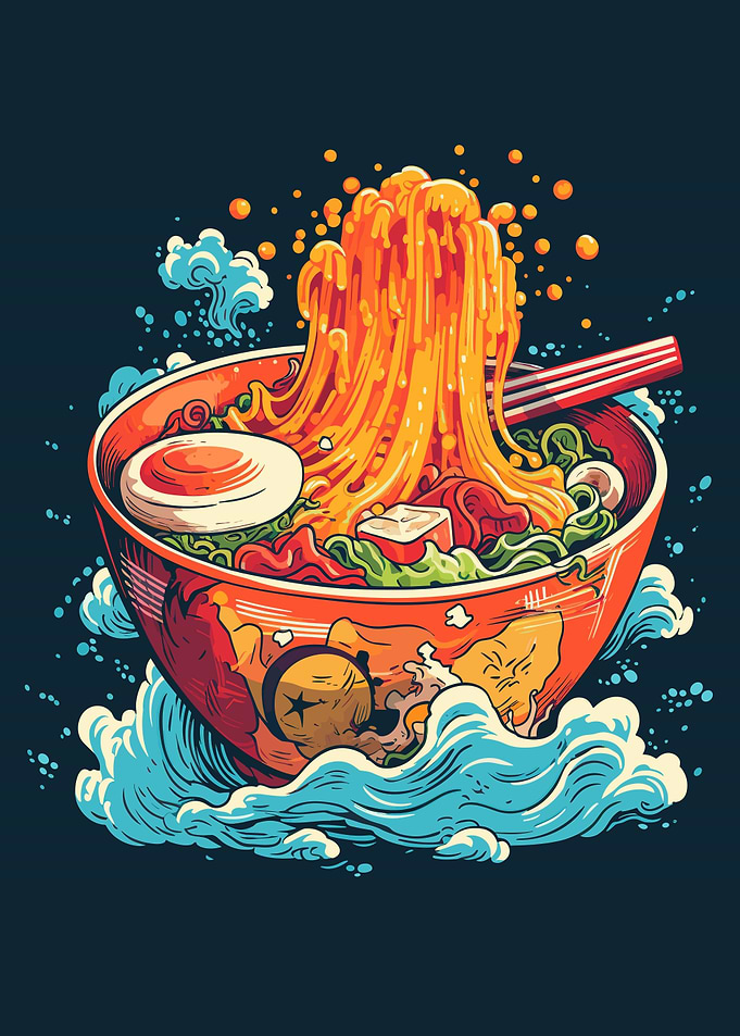ramen bowl art