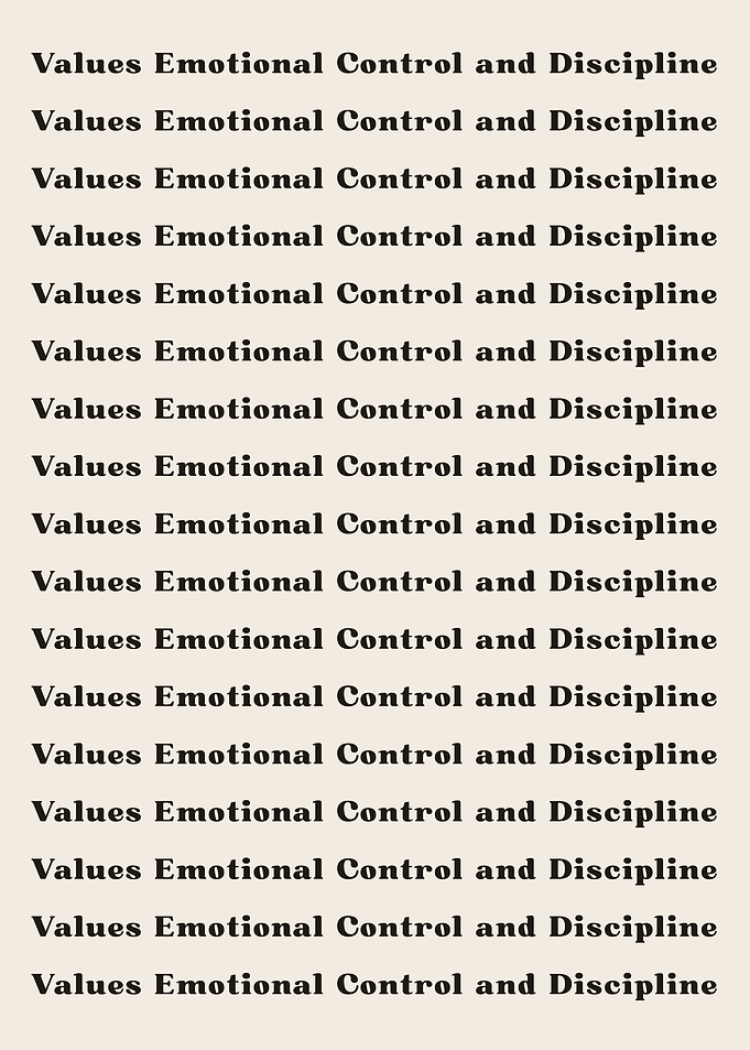 Values Emotional Control