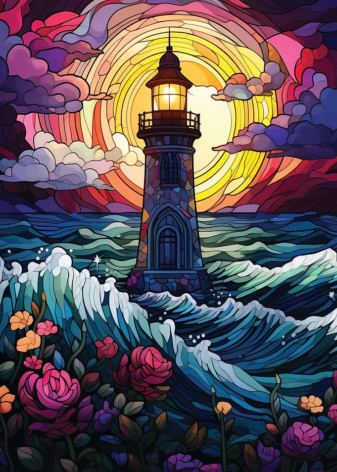Lighthouse Stained Glass