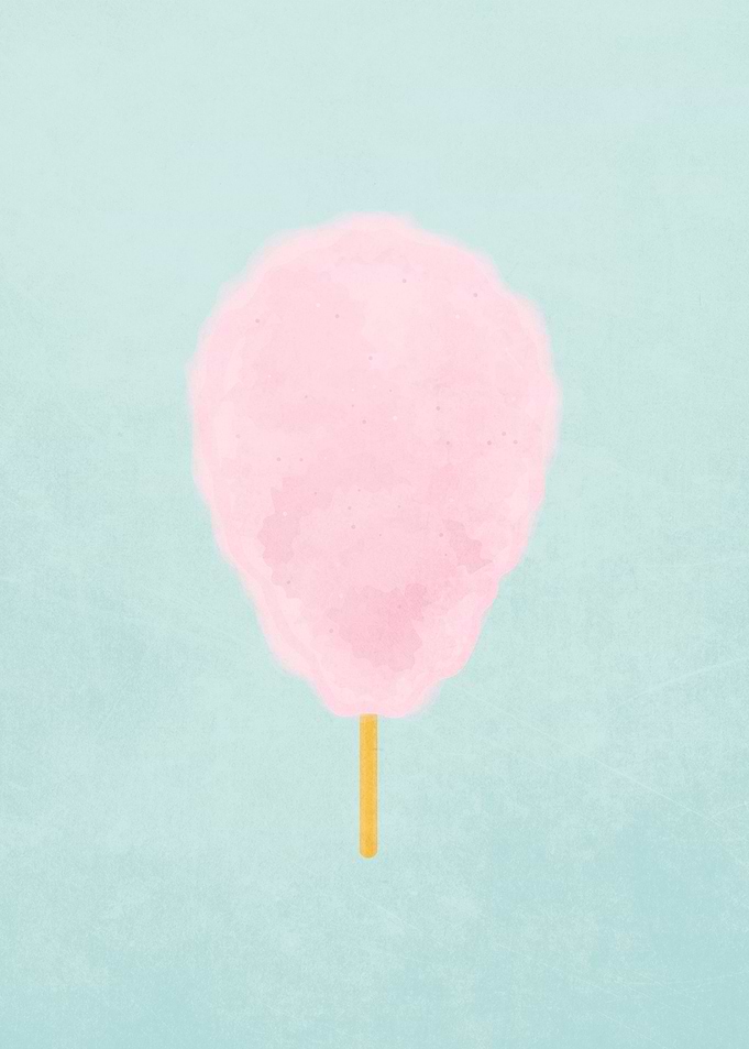 Pink Pastel Cotton candy