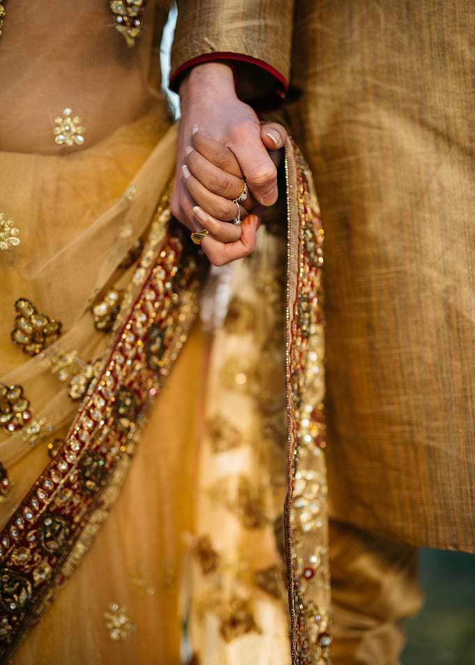 Oriental wedding garb