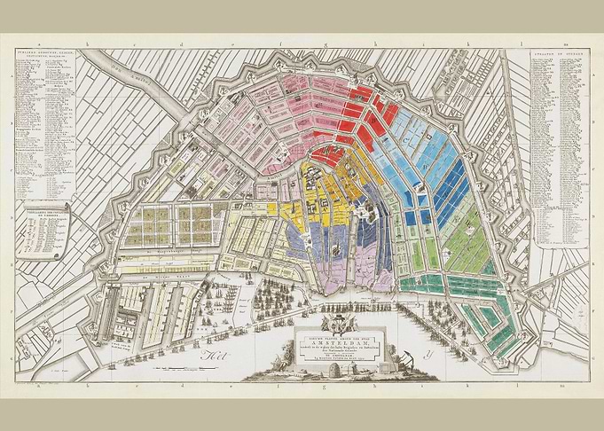 Plattegrond van Amsterdam