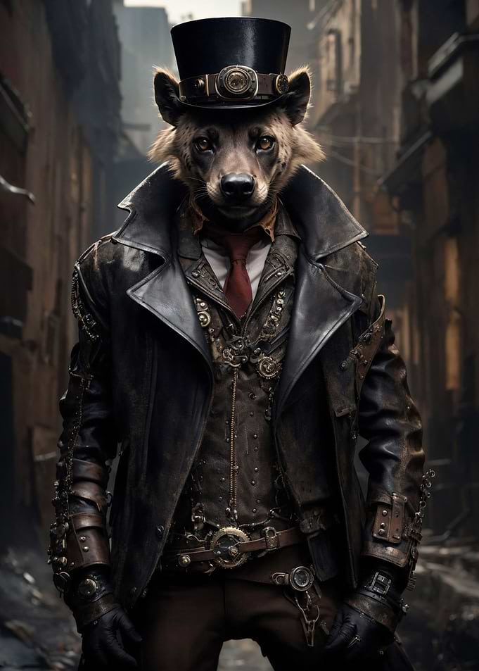 Steampunk Hyena
