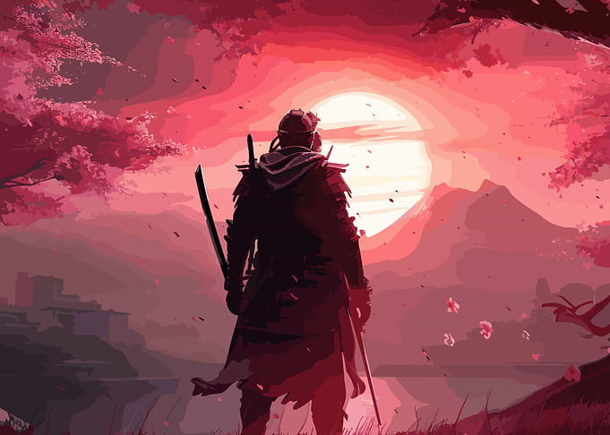 samurai cherry blossom jap