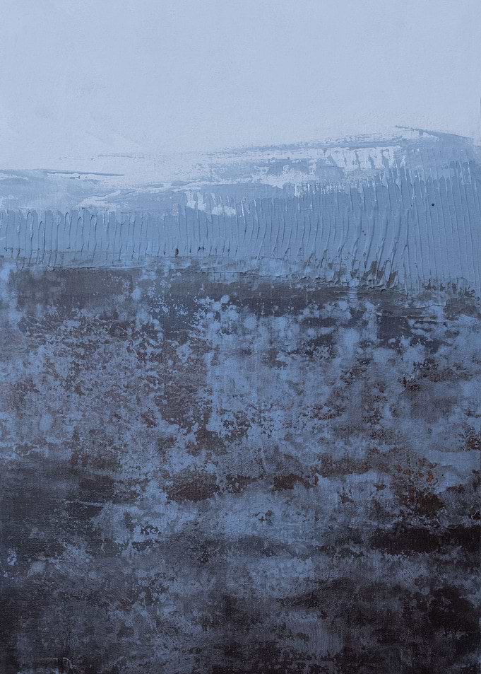 Brown blue landscape
