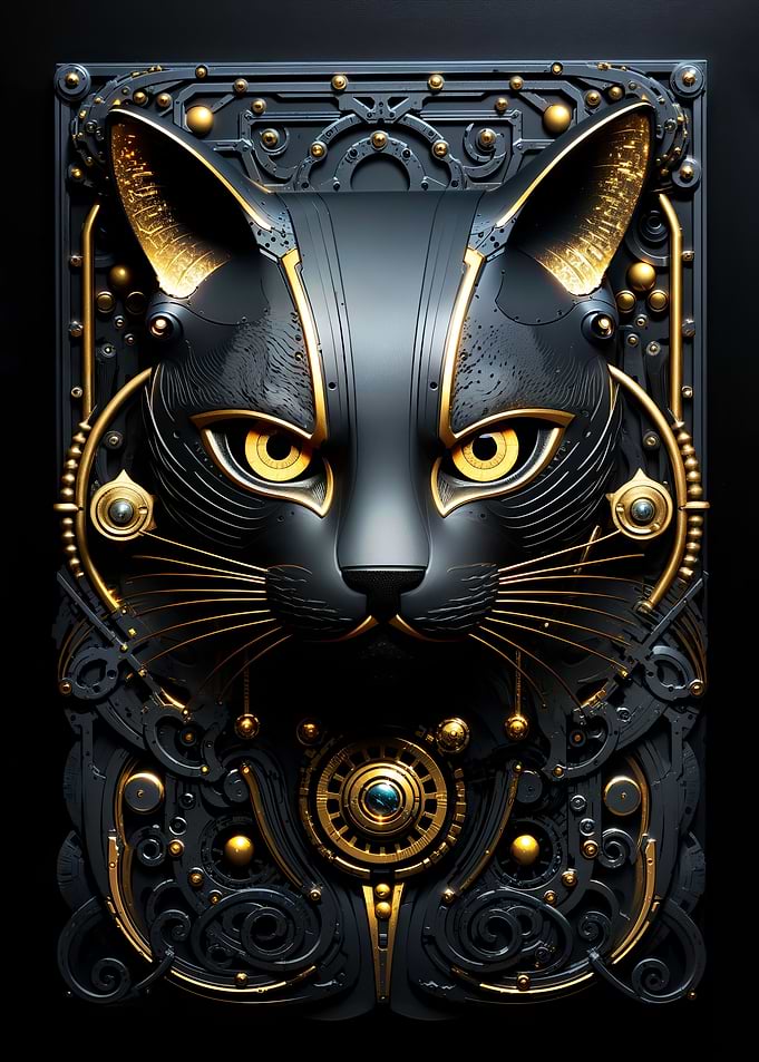 King Golden Mechanic Cat