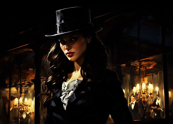 ladies in black