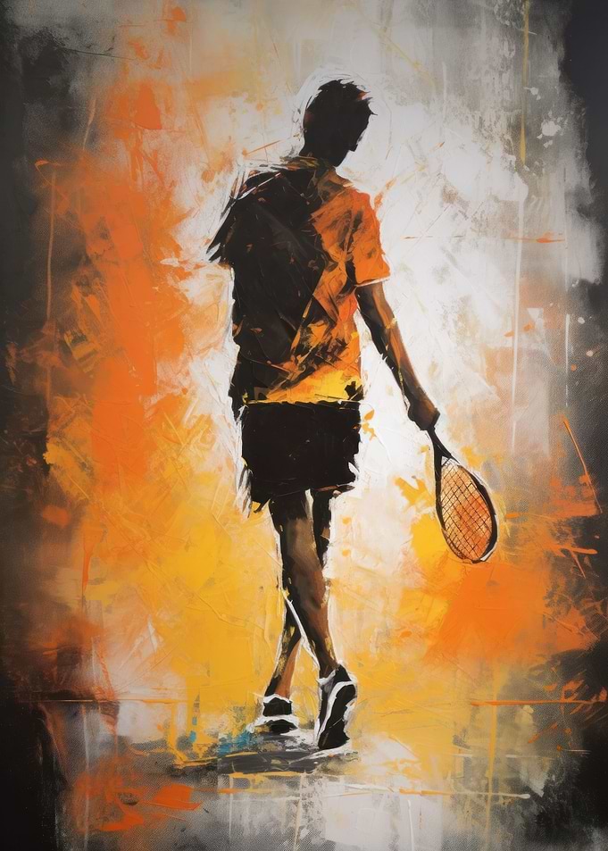 Elegant Badminton Player