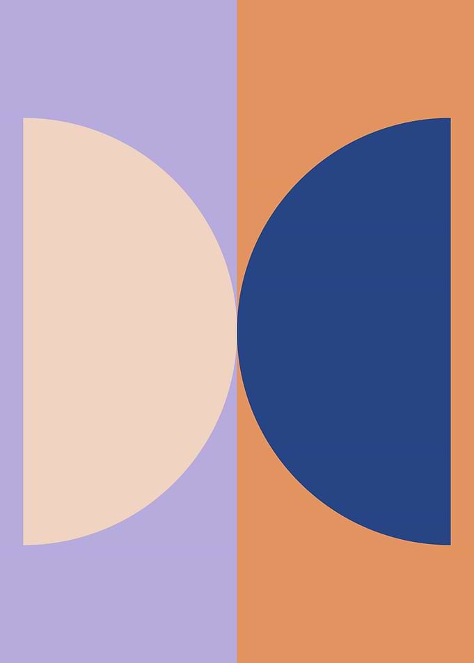 Lilac Blue Minimalist